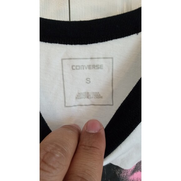 Converse base ball high top graph 3/4 sleeve tee - Picture 2 of 6